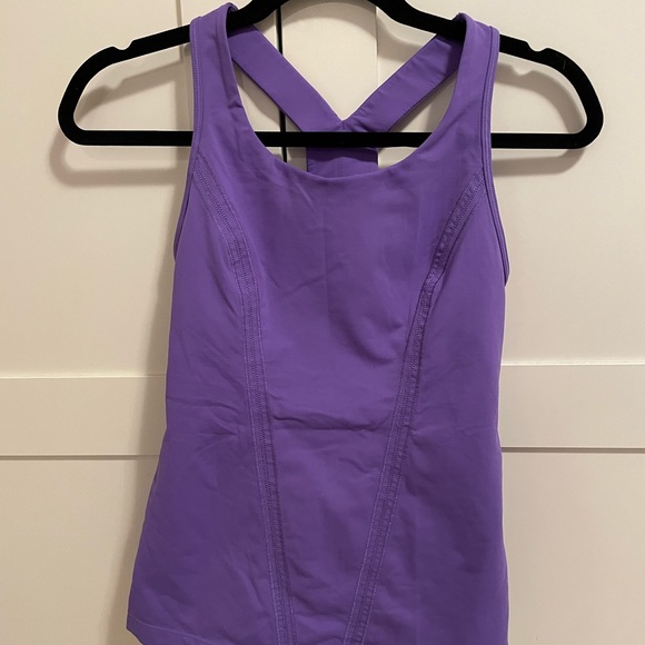 Lululemon Athletica racerback tanktop ultra violet Size 4 - Picture 3 of 7